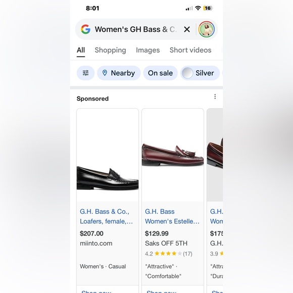 G.H. Bass & Co Beamer Penny Loafers Shoe Size 8.5M Gray Suede - Picture 13 of 13